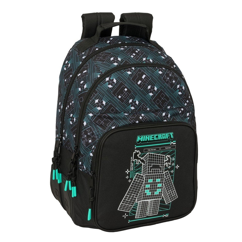 Mochila doble con cantoneras adaptable a carro Minecraft Scr SAFTA