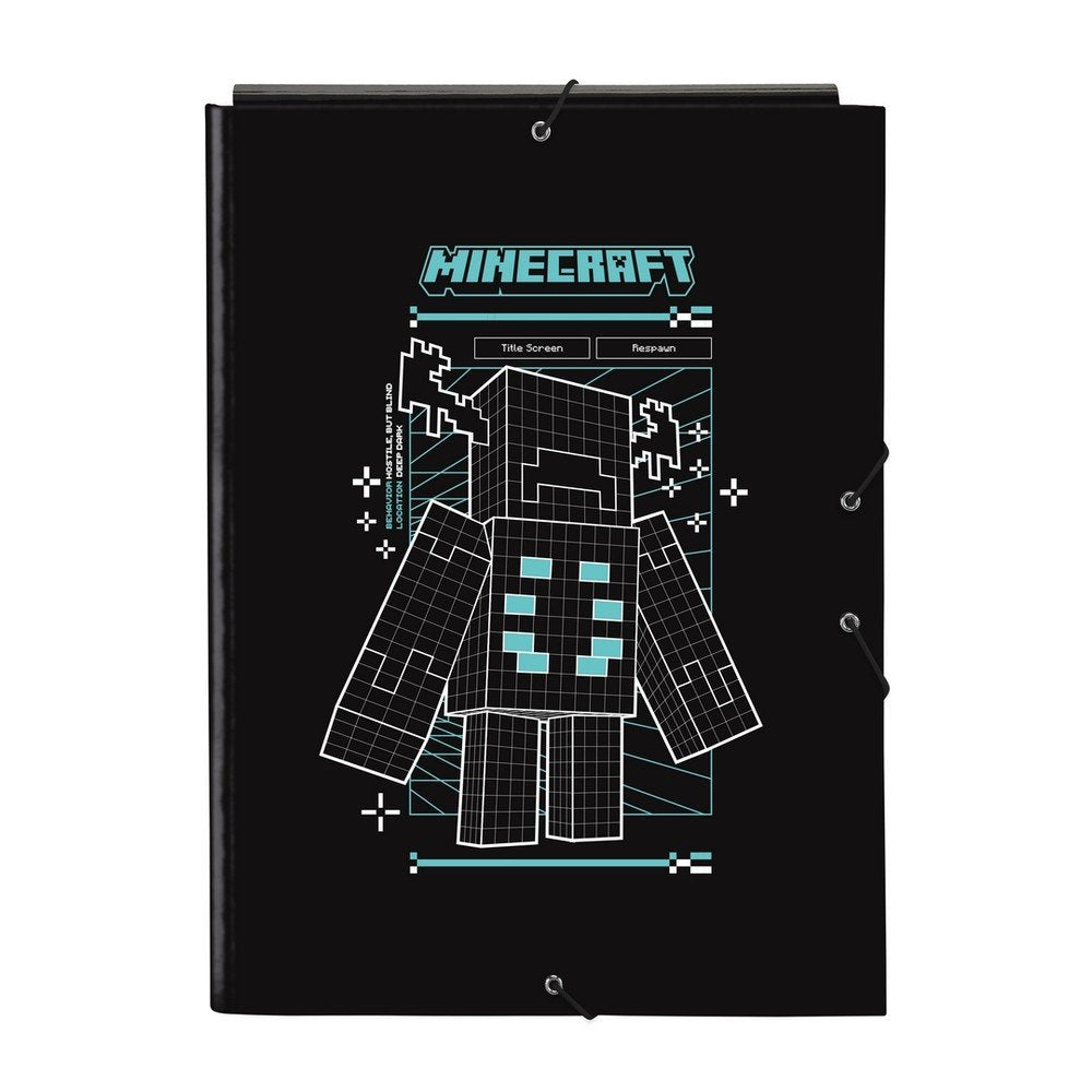 Carpeta Cartón Folio Gomas Solapas Minecraft Screen SAFTA