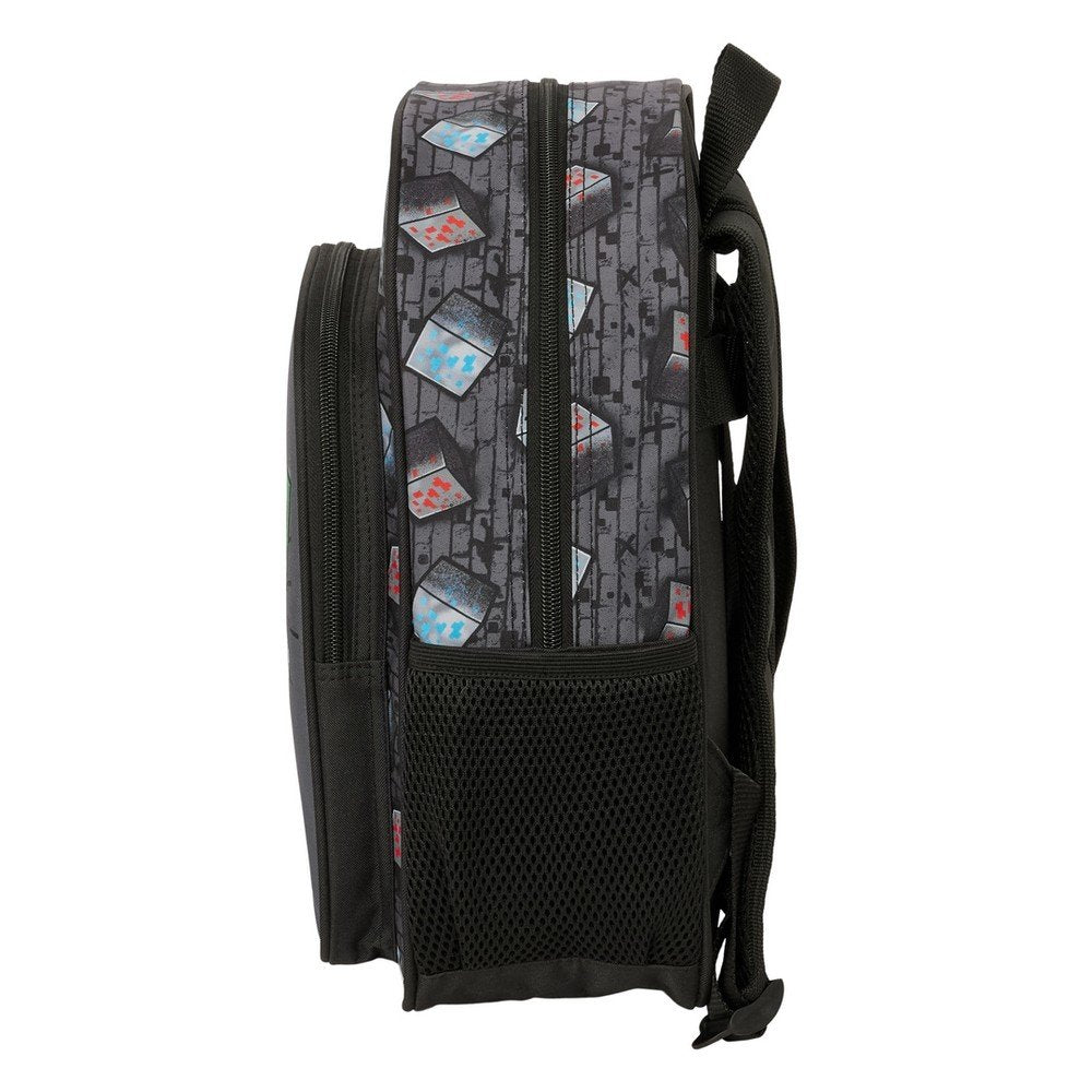 Mochila infantil adaptable a carro Minecraft Graffiti Safta