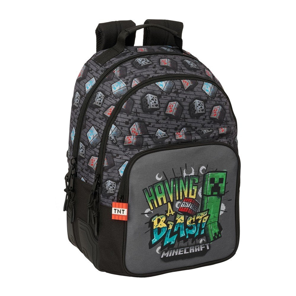 Mochila Doble con Cantoneras Adaptable a Carro Minecrraft GR SAFTA