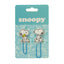 Blister Clips Snoopy Marca SAFTA 12 unidades