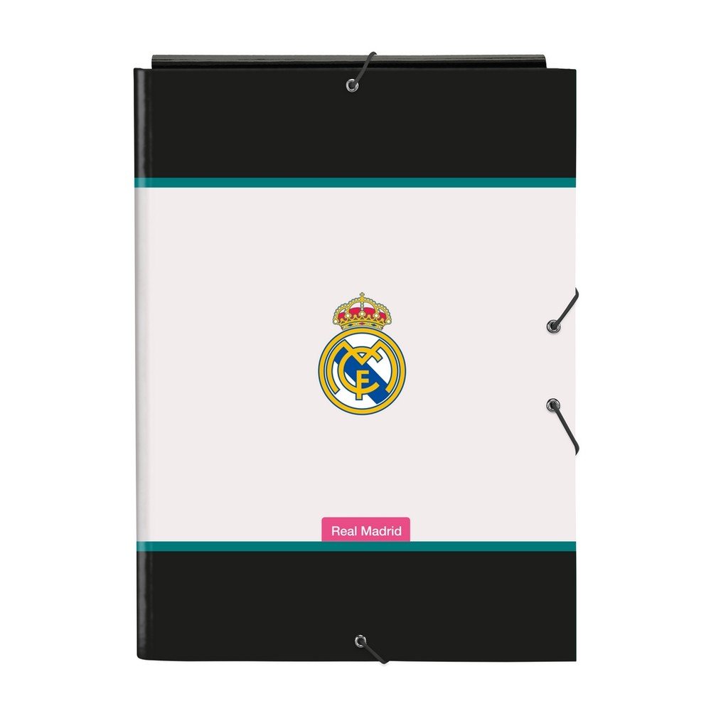 Carpeta cartón folio gomas solapas Real Madrid SAFTA