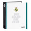 Carpeta cartón folio 4 anillas Real Madrid Safta