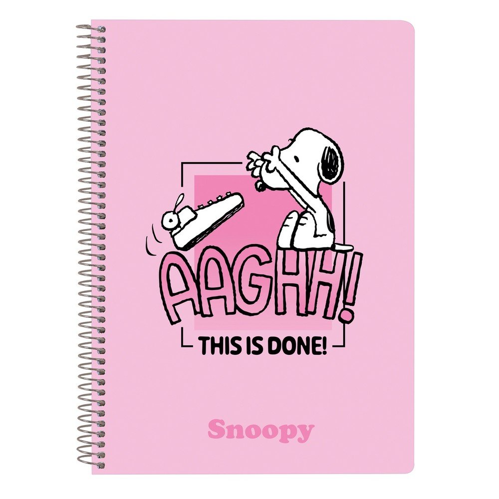 Libreta Cuarto Tapas Duras 80 H. Snoopy Marca Safta Imagen principal del producto
