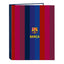 Carpeta Cartón Folio 4 Anillas FC Barcelona - Safta