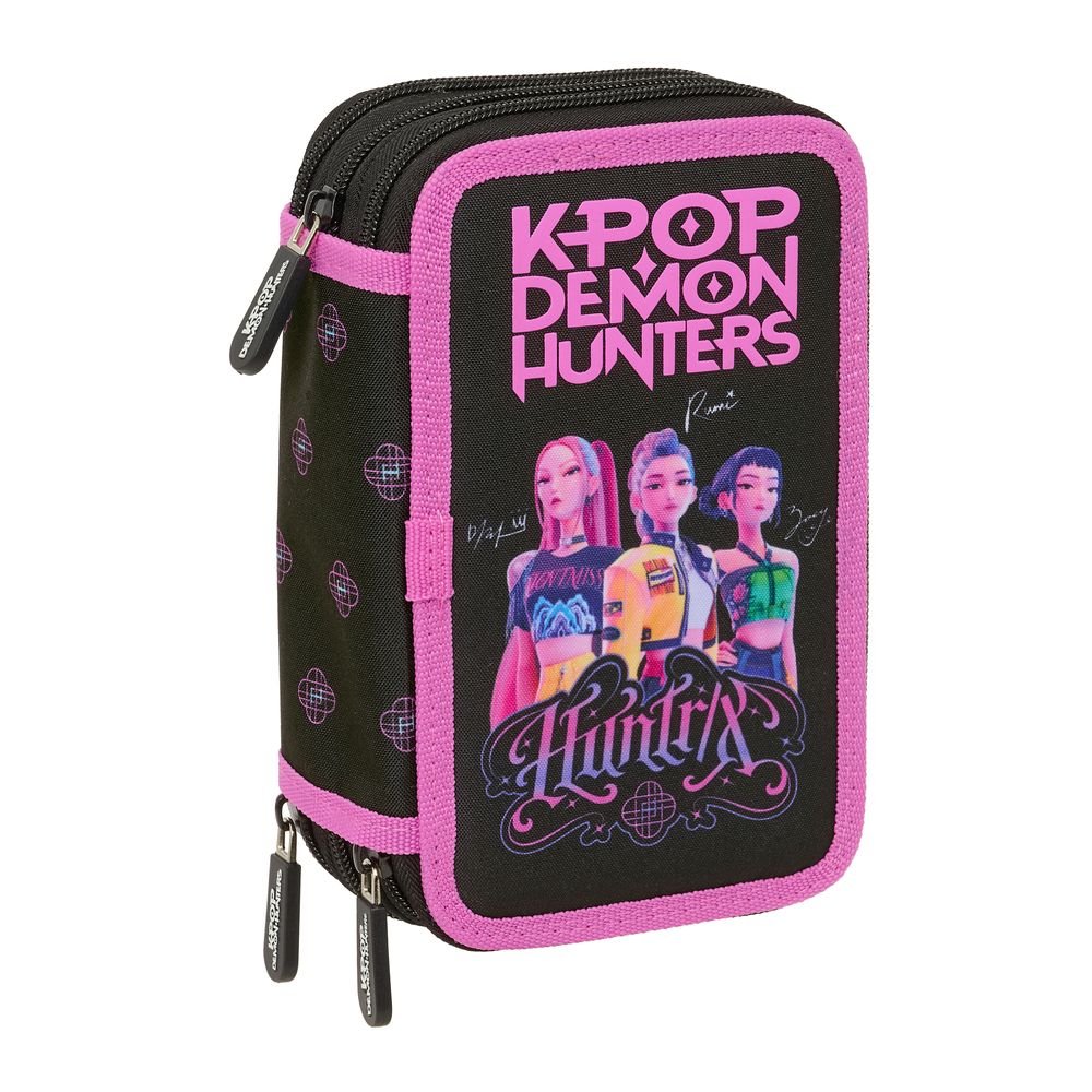 Plumier Triple 37 pcs K-pop Demon Hunters Negra