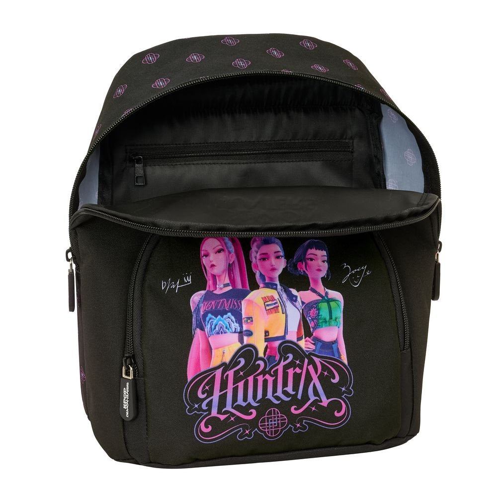 Mini Mochila K-Pop Demon Hunters Negra Safta