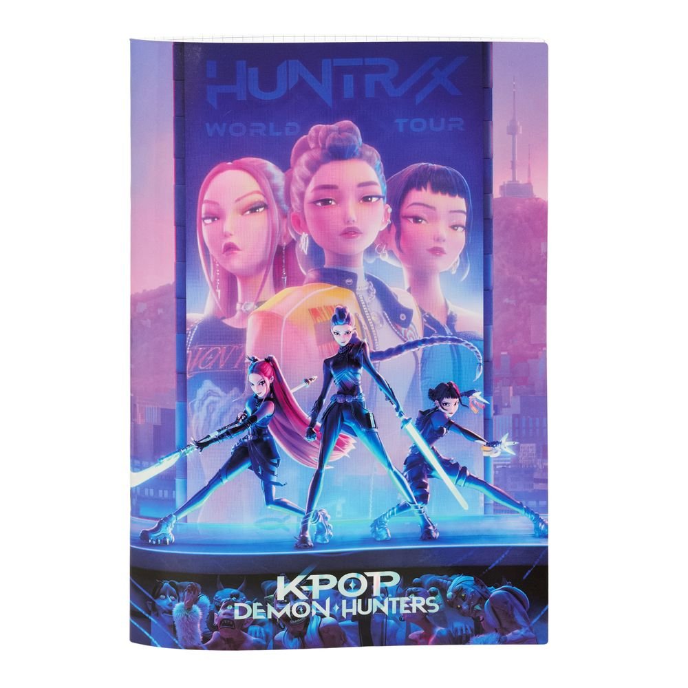 Libreta grapada A4 K-POP Demon Hunters, pack 12 ud.