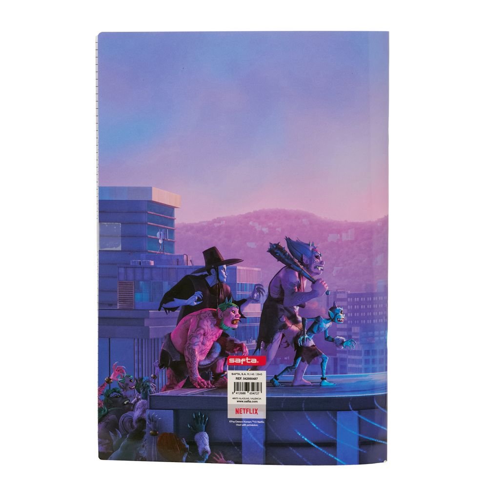 Libreta grapada A4 K-POP Demon Hunters, pack 12 ud.