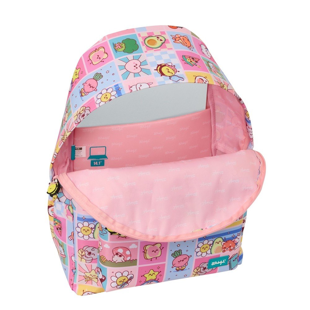 Mochila portátil 14,1" Mr. Wonderful Comic Rosa