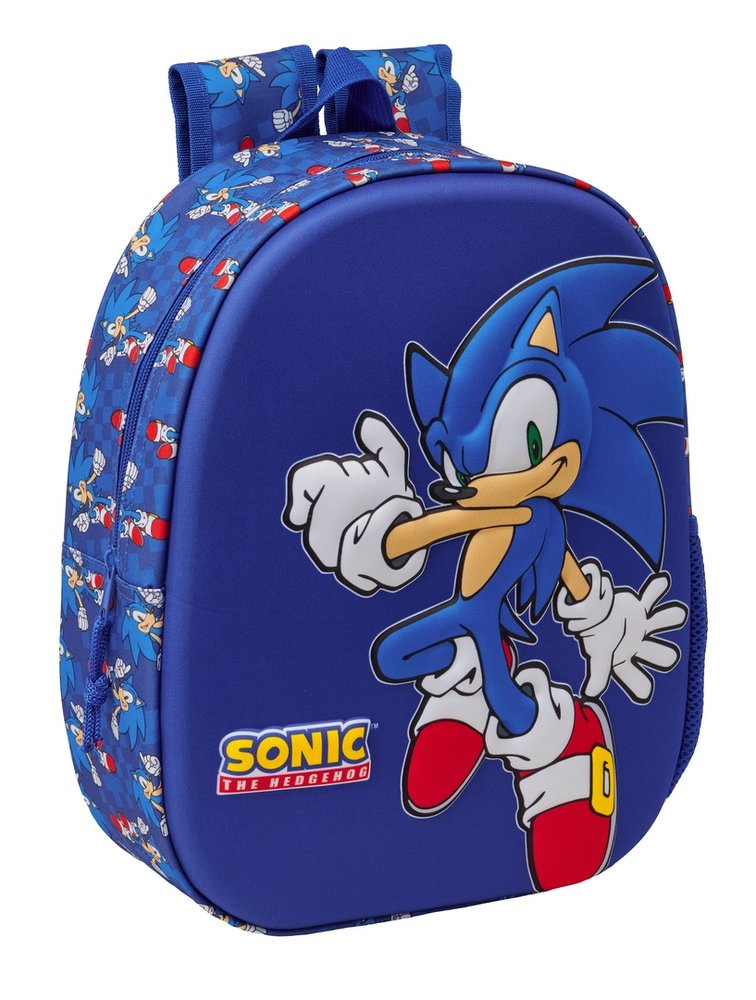 Mochila 3D Sonic 33x27cm de Safta