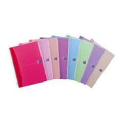 Bloc Espiral Estándar Liso 80H 90g | Oxford | Cartón | Formato Estándar | Pack 5 Unidades