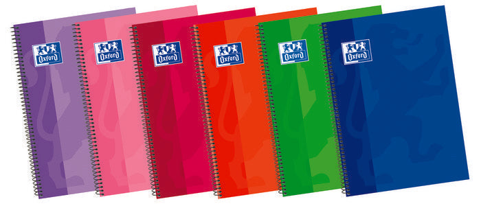 Bloc Espiral A4 Liso 80H 90g | Oxford | Cartón | Formato A4 | Pack 5 Unidades Imagen principal del producto