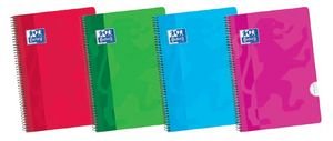 Bloc Espiral Estándar Cuadro 4MM 80H 90g | Oxford | Polipropileno | Formato Estándar | Pack 5 Unidades