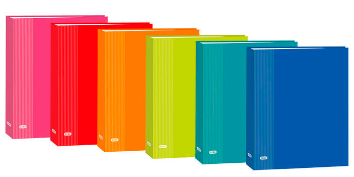 CARPETA FOLIO 4 ANILLAS 40MM COLORES SURTIDO | 1 UNIDADES | (ELBA)
