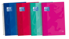 Bloc Espiral Estándar Liso 120H 90g | Oxford | Cartón | Formato Estándar | Pack 1 Unidades