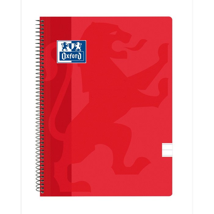 Bloc Folio Fº 80H PP Horizontal Rojo Oxford