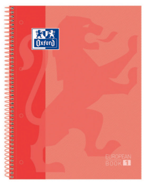 Bloc Espiral Estándar Liso 80H 90g | Oxford | Cartón | Formato Estándar | Pack 5 Unidades