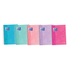 Bloc Espiral Estándar Liso 120H 90g | Oxford | Cartón | Formato Estándar | Pack 5 Unidades