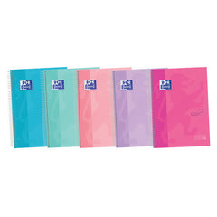 Bloc Espiral Estándar Liso 120H 90g | Oxford | Cartón | Formato Estándar | Pack 5 Unidades