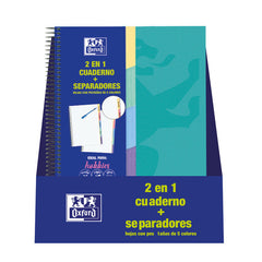 Bloc Espiral Estándar Liso 100H 90g | Oxford | Cartón | Formato Estándar | Pack 1 Unidades