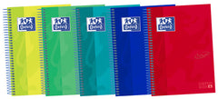 Bloc Espiral Estándar Liso 120H 90g | Oxford | Cartón | Formato Estándar | Pack 5 Unidades