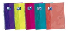 Bloc Espiral Estándar Liso 120H 90g | Oxford | Cartón | Formato Estándar | Pack 5 Unidades