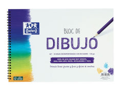 Bloc Espiral Estándar Liso 20H 130g | Oxford | Cartón | Formato Estándar | Pack 1 Unidades