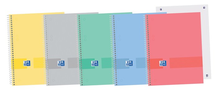 Bloc Espiral Estándar Liso 80H 90g | Oxford | Cartón | Formato Estándar | Pack 1 Unidades
