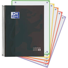 Bloc Espiral Estándar Liso 90g | Oxford | Cartón | Formato Estándar | Pack 1 Unidades