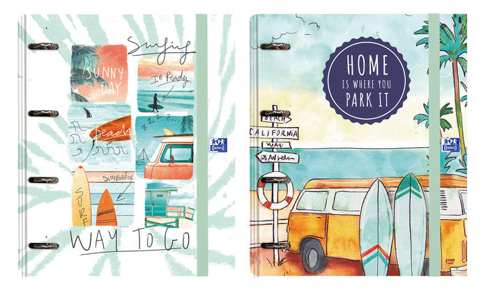 Carpebloc Europeanbinder A4 Cuad. 5x5 Surtido Van Life Oxford Diseño Imagen principal del producto