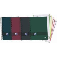 Bloc Espiral Estándar Liso 90g | Oxford | Cartón | Formato Estándar | Pack 5 Unidades