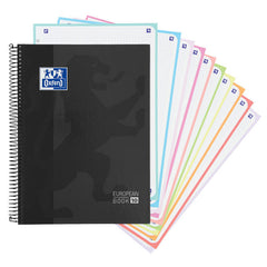 Bloc Espiral Estándar Liso 150H 90g | Oxford | Cartón | Formato Estándar | Pack 5 Unidades