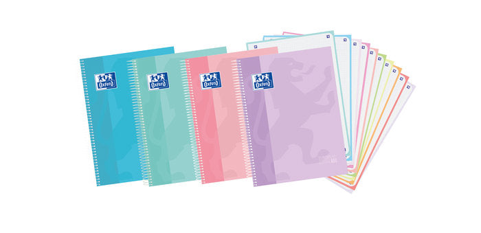Pack cuaderno espiral a4+ 150h 90g. cuad.5x5 ebook10 touch + marcador textmarker 490 pastel + corrector fancy roller regalo Imagen principal del producto