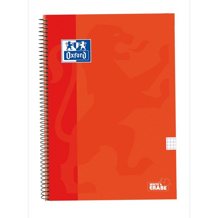 Bloc Espiral A4 Cuadro 4MM 80H 90g | Oxford | Cartón | Formato A4 | Pack 5 Unidades Imagen principal del producto