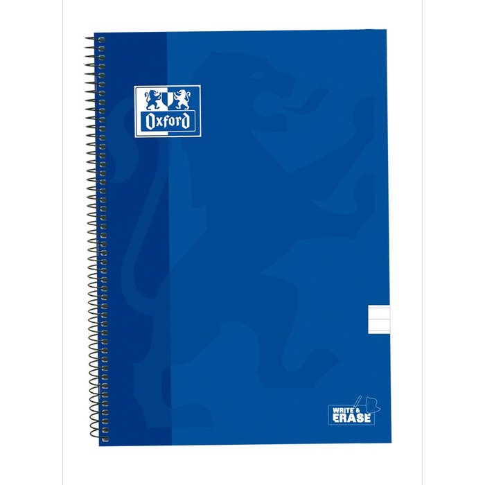 Bloc Espiral A4 Liso 80H 90g | Oxford | Cartón | Formato A4 | Pack 5 Unidades