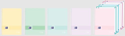 Paq/5 cuaderno espiral a4+ 120h 90g. cuad.5x5 europeanbook5 live & go colores pastel Imagen principal del producto