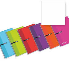 Bloc Espiral A4 Liso 80H 90g | Enri 2000, S,A, | Cartón | Formato A4 | Pack 5 Unidades