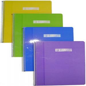 Bloc Espiral A4 Cuadro 4MM 80H 90g | Enri 2000, S,A, | Cartón | Formato A4 | Pack 10 Unidades