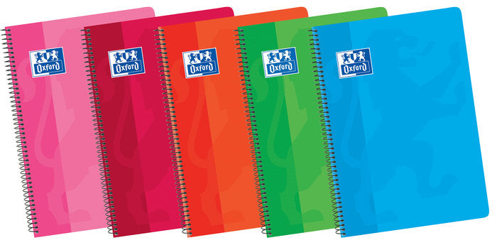 Bloc Espiral Estándar Liso 80H 90g | Oxford | Cartón | Formato Estándar | Pack 5 Unidades Imagen principal del producto