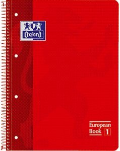 Bloc Espiral Estándar Liso 80H 90g | Oxford | Cartón | Formato Estándar | Pack 5 Unidades