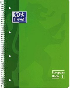 Bloc Espiral Estándar Liso 80H 90g | Oxford | Cartón | Formato Estándar | Pack 5 Unidades