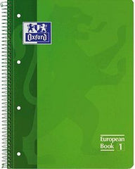 Bloc Espiral Estándar Liso 80H 90g | Oxford | Cartón | Formato Estándar | Pack 5 Unidades