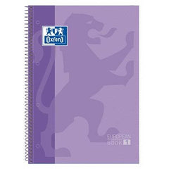 Bloc Espiral Estándar Liso 80H 90g | Oxford | Cartón | Formato Estándar | Pack 5 Unidades