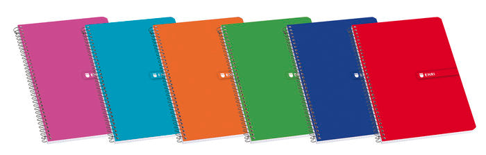 Bloc Espiral A4 Liso 80H 90g | Enri 2000, S,A, | Cartón | Formato A4 | Pack 10 Unidades