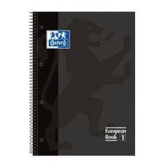 Bloc Espiral Estándar Liso 80H 90g | Oxford | Cartón | Formato Estándar | Pack 5 Unidades