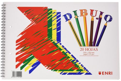 Bloc dibujo espiral a4+ 20h 120g liso enri Imagen principal del producto