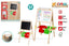 Pizarra pie 3 en 1 57x59x93 cm Woomax