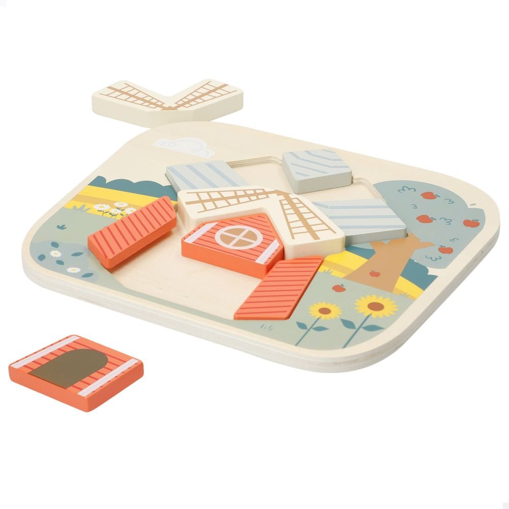 Expositor 6 Puzzle Granja Madera Woomax Surtido Marca Colorbaby Woomax Imagen principal del producto