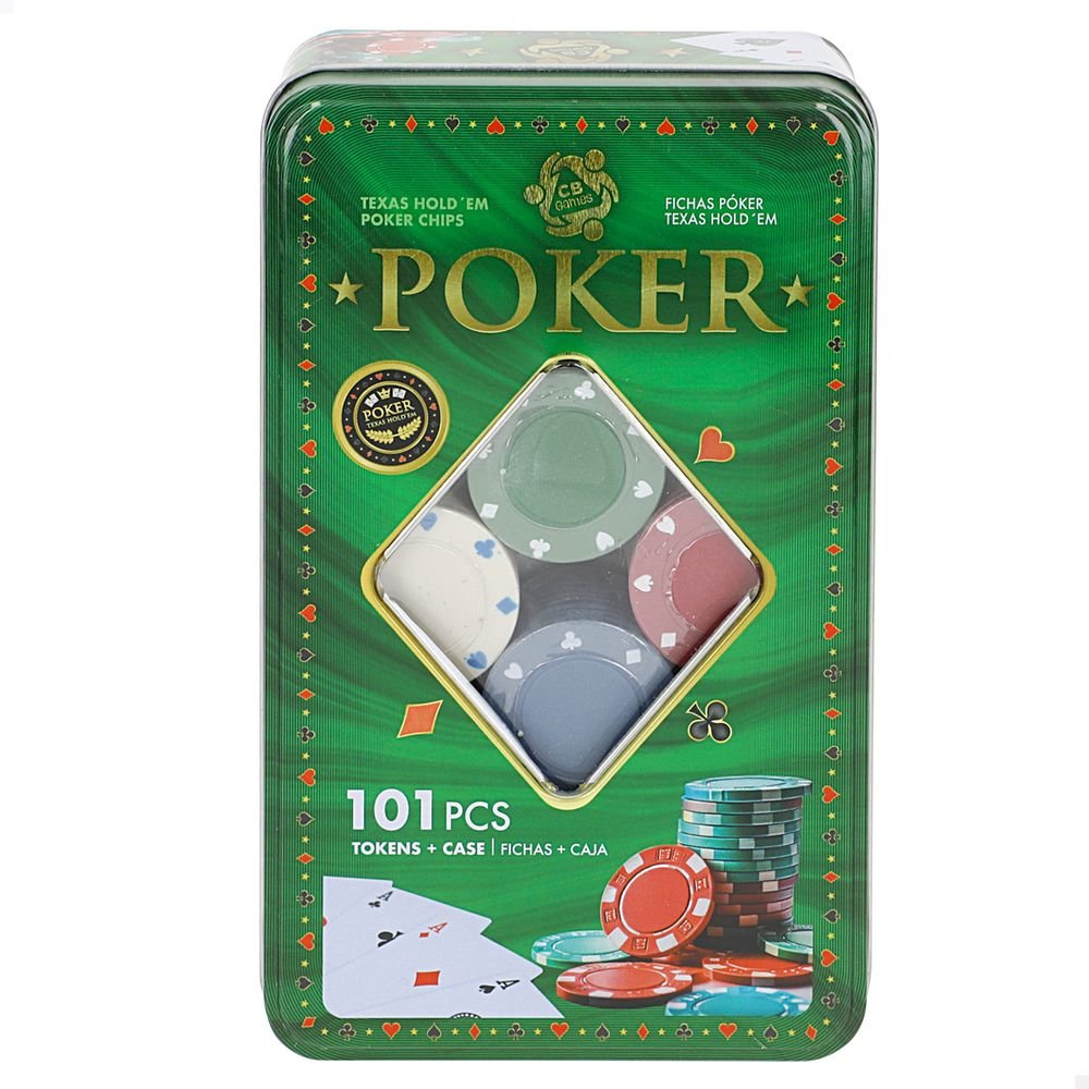 Set 100 fichas Poker Texas Hold'em Colorbaby